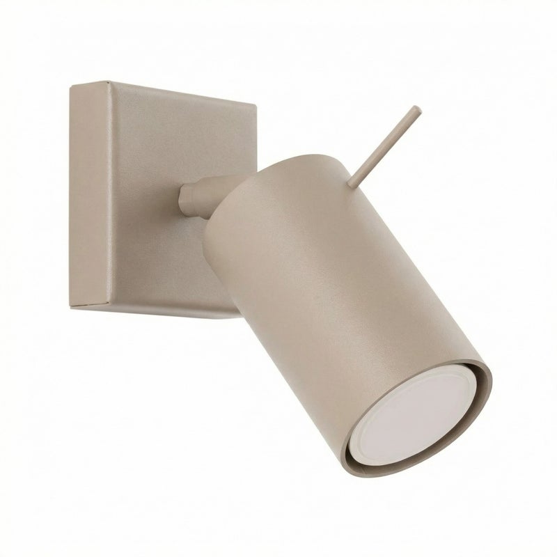 Kinkiet ścienny nowoczesny taupe regulowany reflektor 1xGU10 10W RING Sollux Lighting
