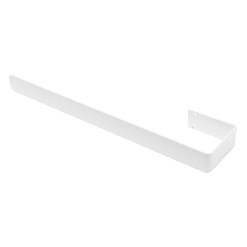 LuxeBath Wieszak na reczniki 50 cm, stalowy drazek na reczniki kapielowe, biały, na scierki latwy, nowoczesny design, scienny uchwyt do kuchni
