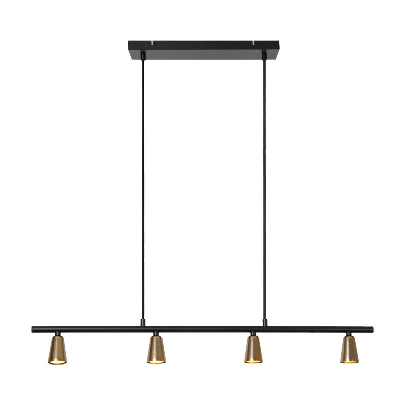 Lampa wisząca TIANA czarny 4xGU10x25W metal wym:70x95x8cm IP20 Lucide