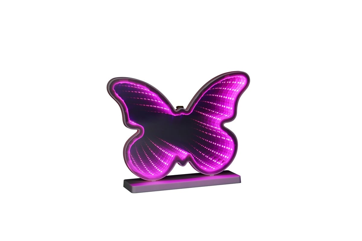 Kinkiet LED PAPILLON biało-różowy 2W różowa tworzywo sztuczne wym:26x27x6cm IP20 RL