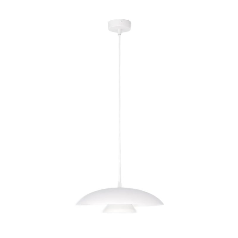 Lampa wisząca warstwowy kopułowy klosz BABEL biały 1xGX53x12W metal wym:140x30x30cm IP20 Emibig