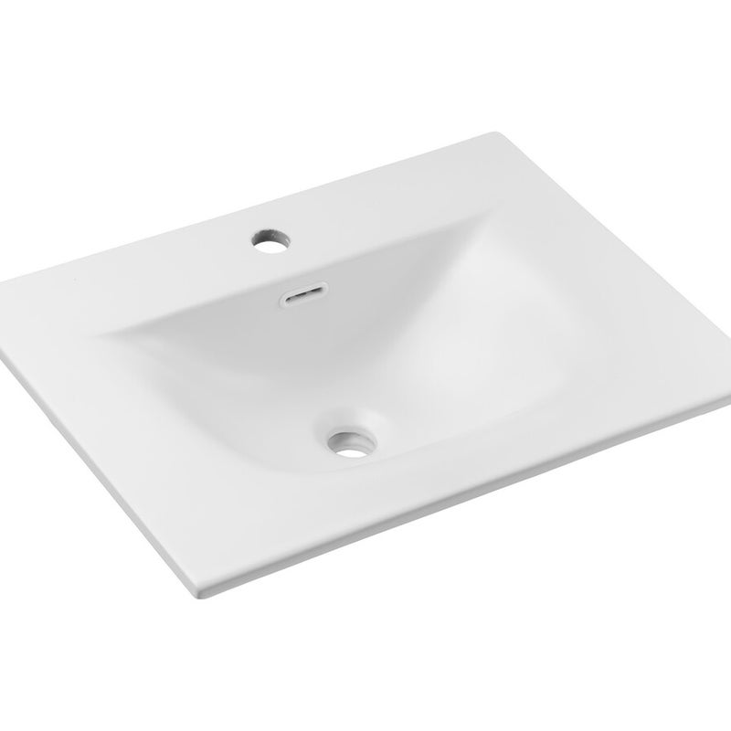 Umywalka meblowa Comad Sky 60x46 cm prostokątna biały mat