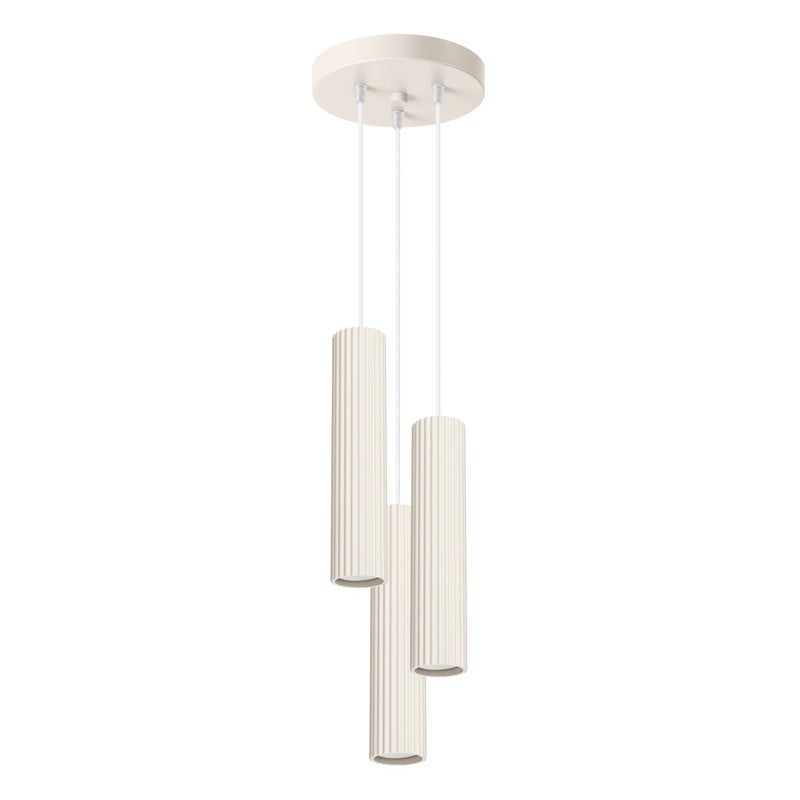 Lampa wisząca GRAVIO beżowa 3xGU10x10W aluminium wym:108x19,5x19,5cm IP20 Pure Lume