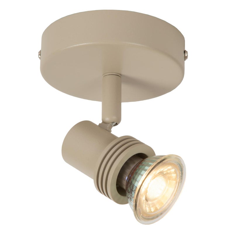 Reflektor ruchoma głowica KIANTI taupe 1xGU10x50W metal wym:12x10x10cm IP20 Lucide