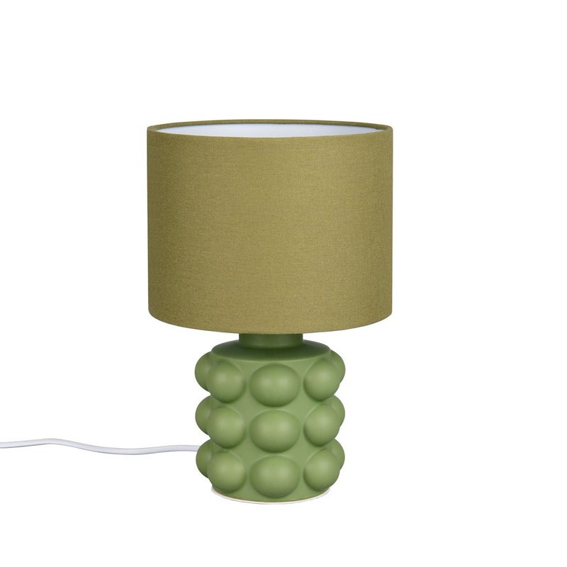 Lampa stołowa KATE 1xE14x40W ceramika / gips zielona wym:30x20x20cm IP20 RL