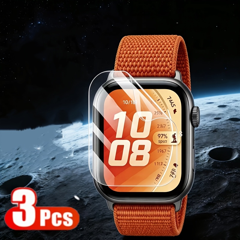TEMU 3 szt. HD Hydrogel do Huawei Watch Fit 5/5 Pro, miękka ochronna na ekran do Huawei Watch Fit 3/4/5
