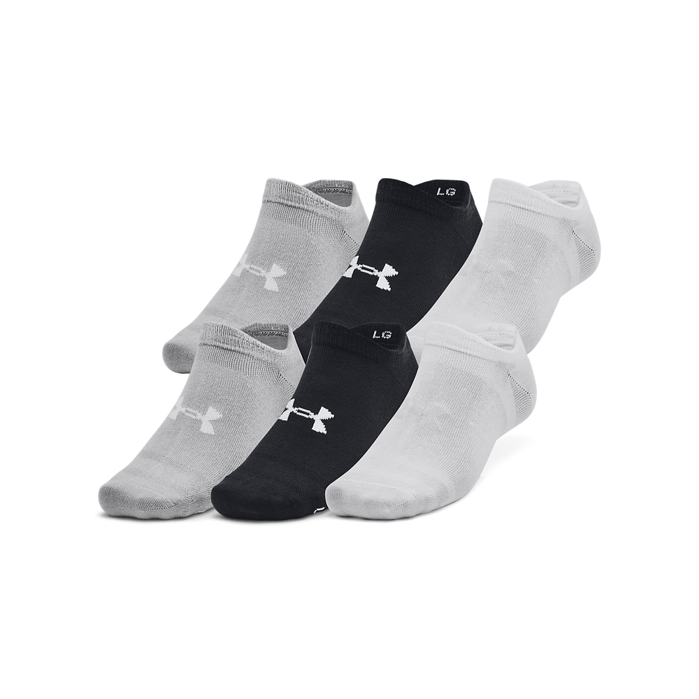 UNDER ARMOUR skarpetki bawełniane unisex 6 pak szary mix