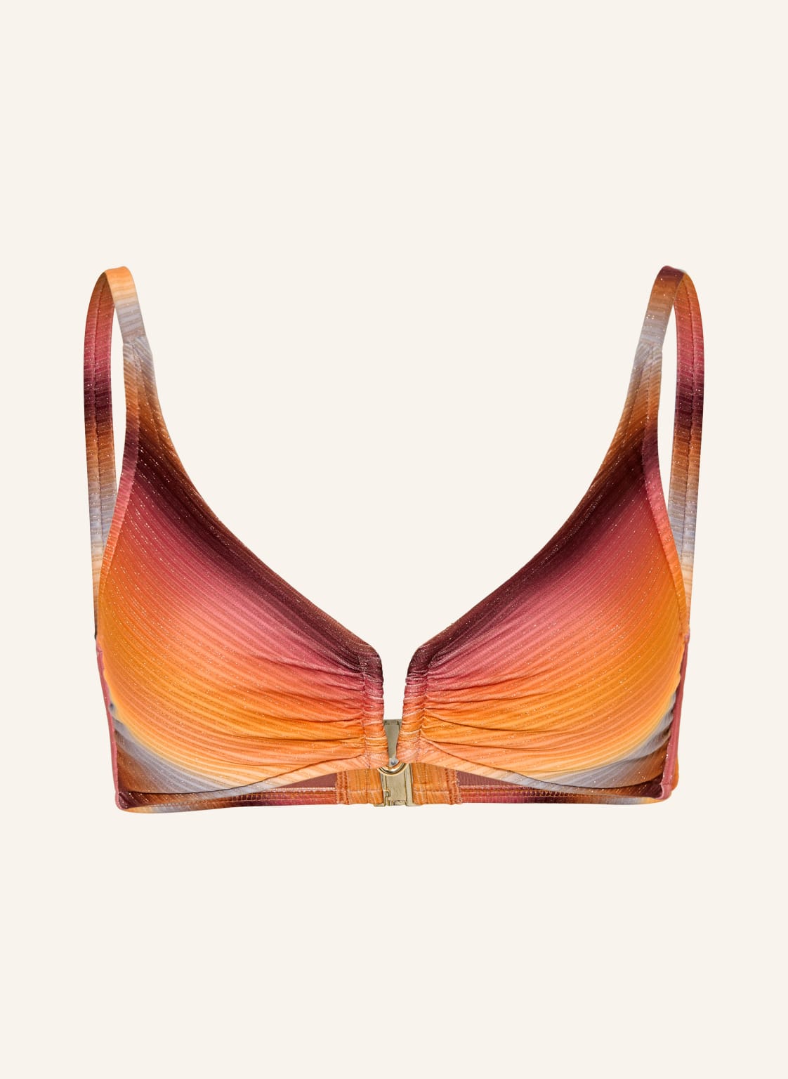 Maryan Mehlhorn Góra Od Bikini Bralette Sundrenched Z Brokatową Przędzą orange
