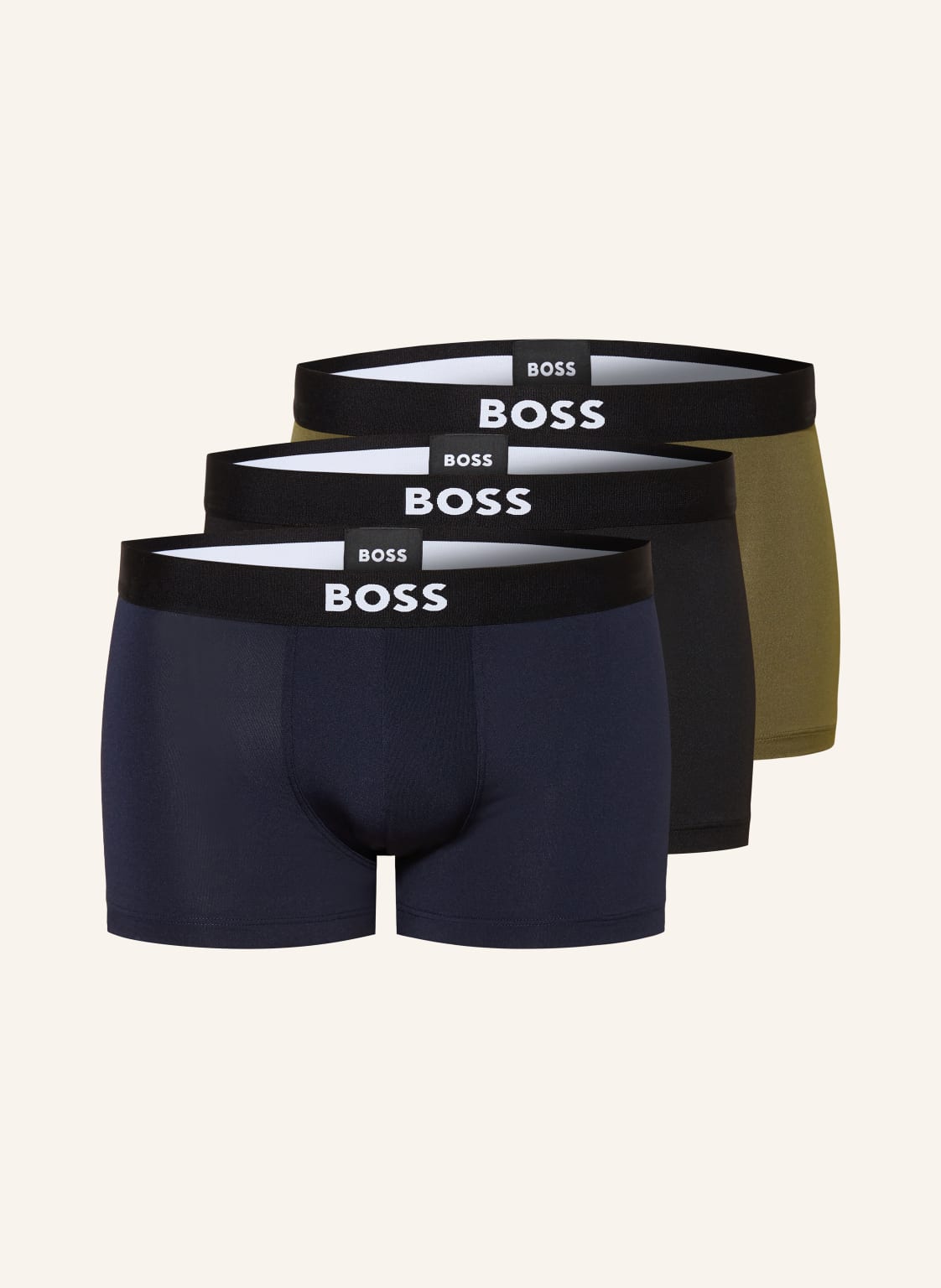 Boss 3-Pak Bokserek One gruen
