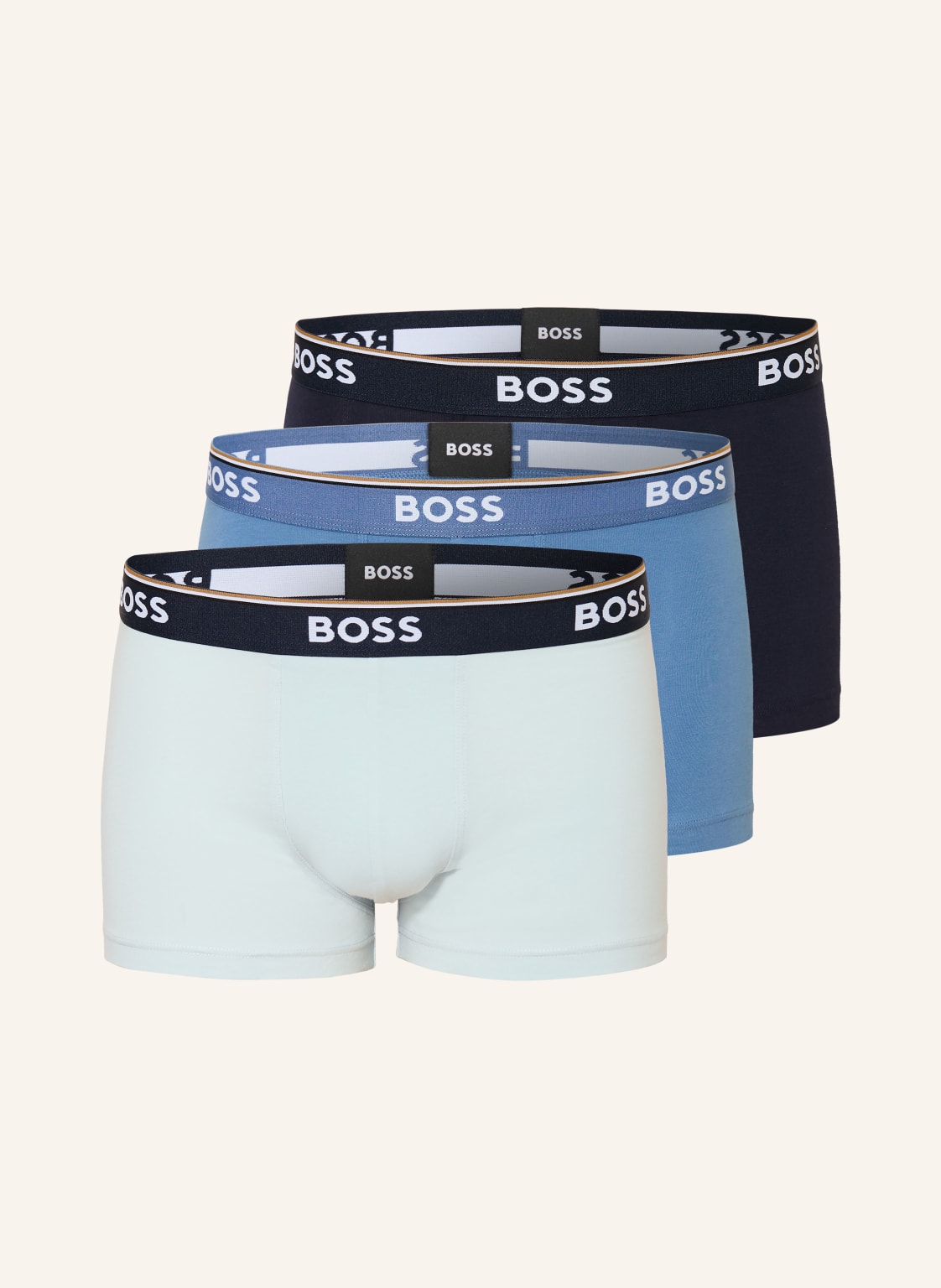 Boss 3-Pak Bokserek Power blau