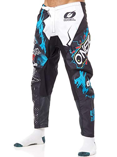 O'NEAL | Spodnie motocrossowe | MX Enduro | wyjątkowa swoboda ruchów, pełna podszewka, gumowa wyściółka dla dodatkowej ochrony | Spodnie Element Villain | Dorośli | Białe | Rozmiar 42