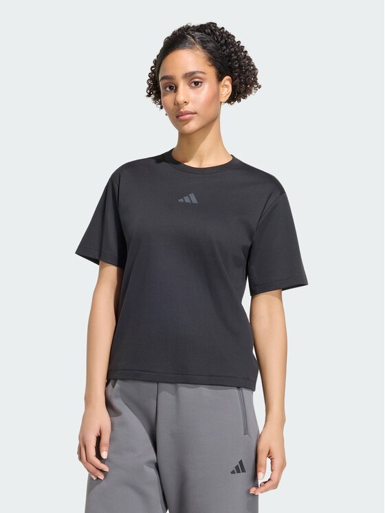 adidas T-Shirt 165589 Czarny Regular Fit