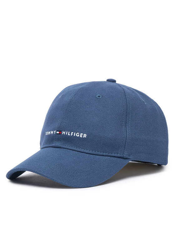 Tommy Hilfiger Czapka z daszkiem Th Foundation Soft AM0AM14511 Niebieski