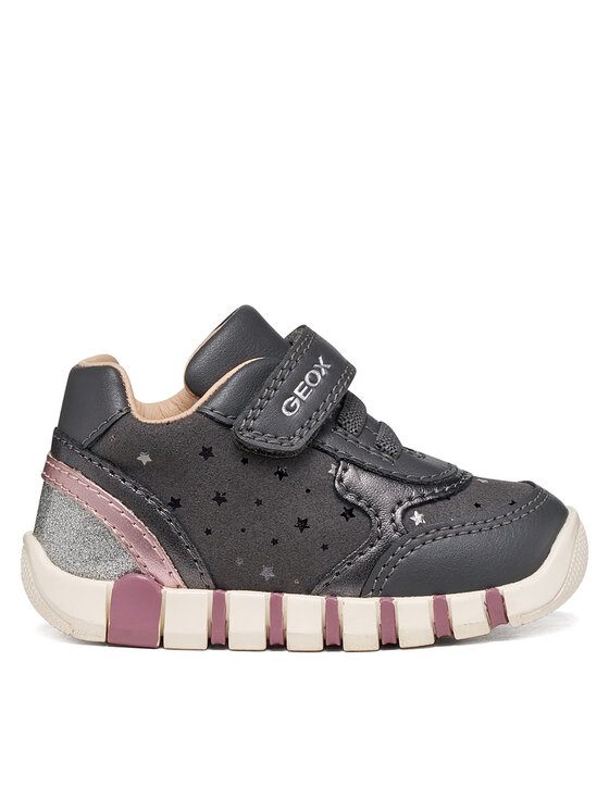 Geox Sneakersy B Iupidoo Girl B5658B 0DHBC C0710 Szary ciemny