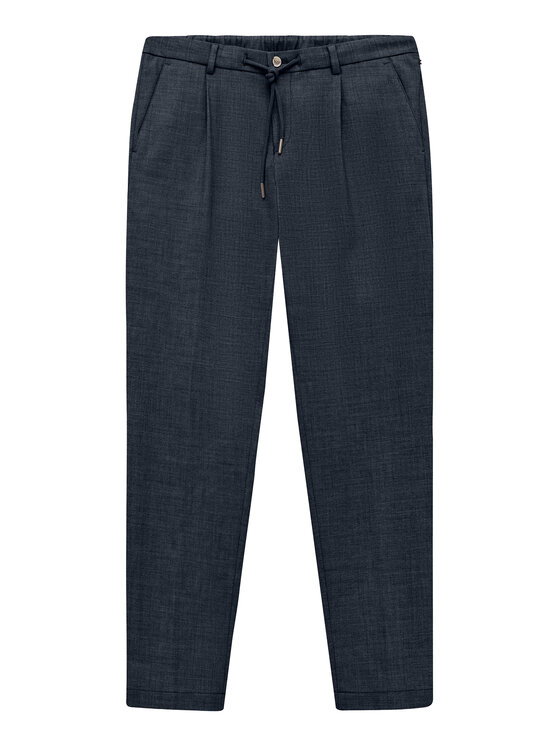 Bugatti Chinosy 1950-16210E Granatowy Slim Fit