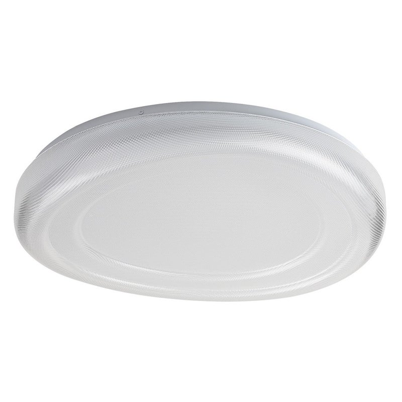 Plafon łazienkowy LED 36W 2900lm 4000K Okrągły Biały Szkło Metal IP44 Ø480mm