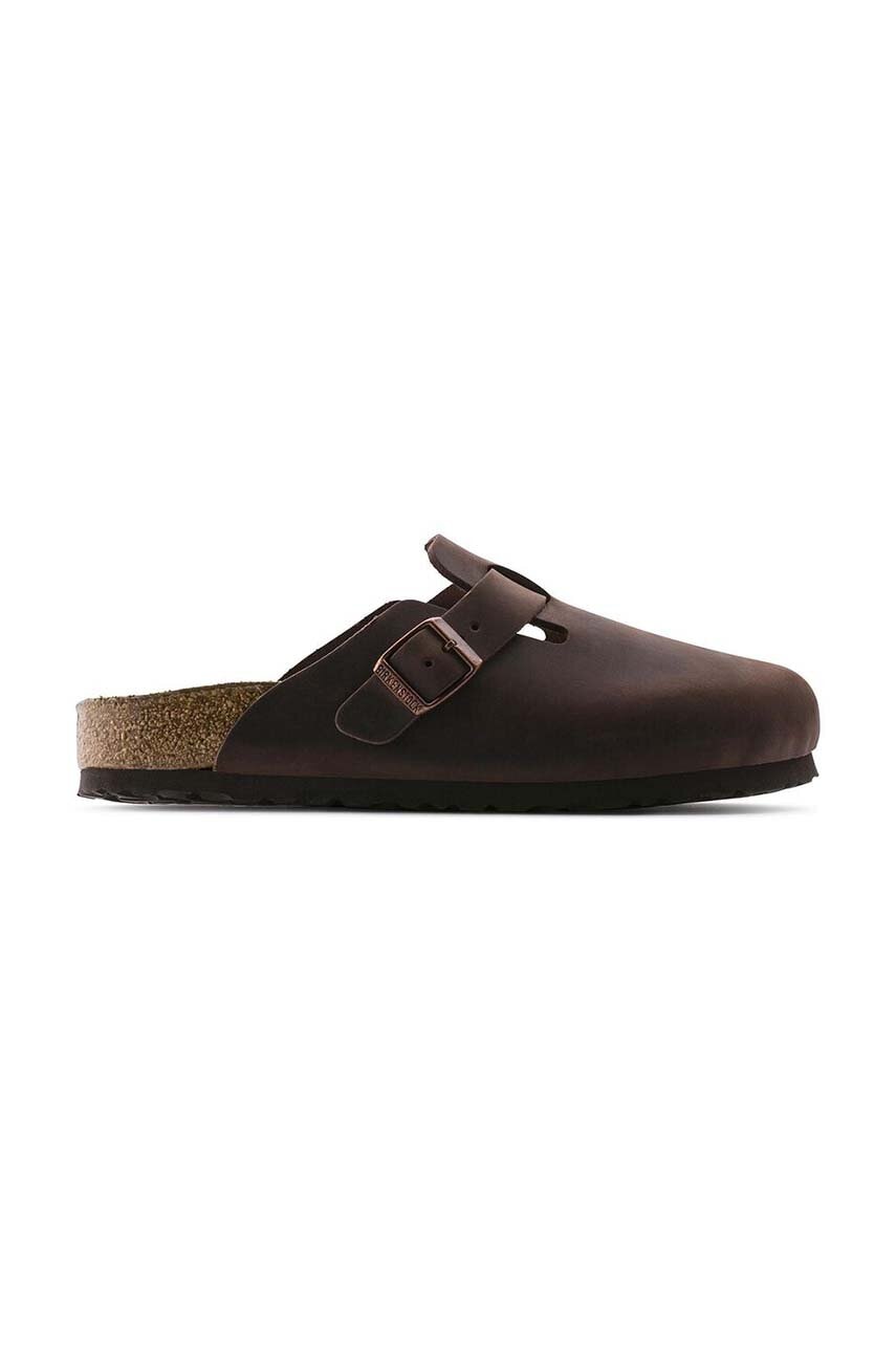 Birkenstock klapki nubukowe Boston SFB