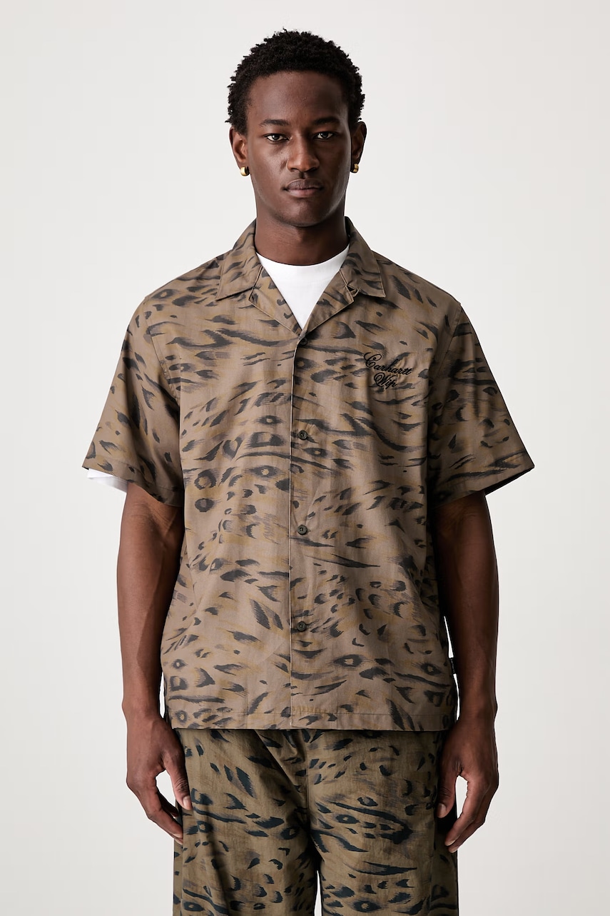 Carhartt WIP S/S Travon koszula z bawełną męska