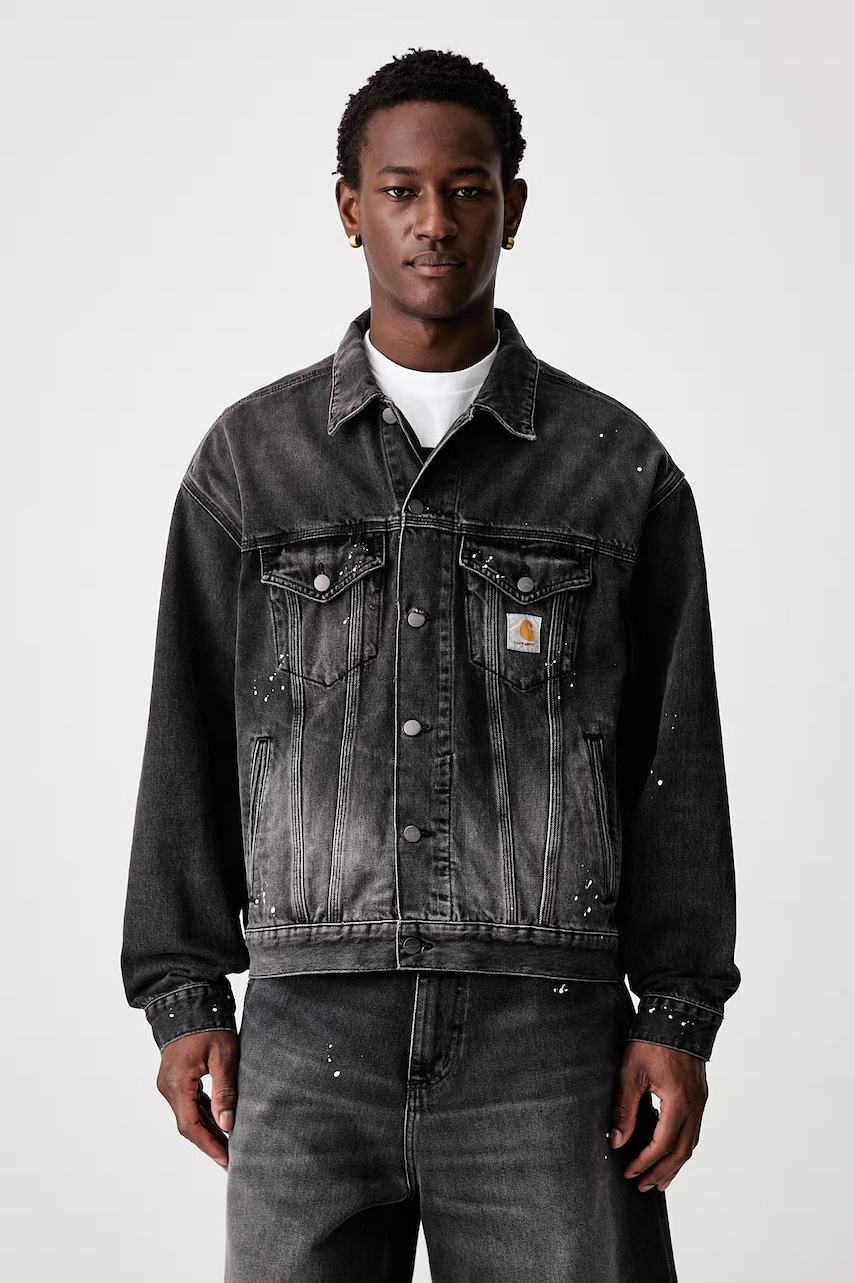 Carhartt WIP Helston krótka kurtka jeansowa męska