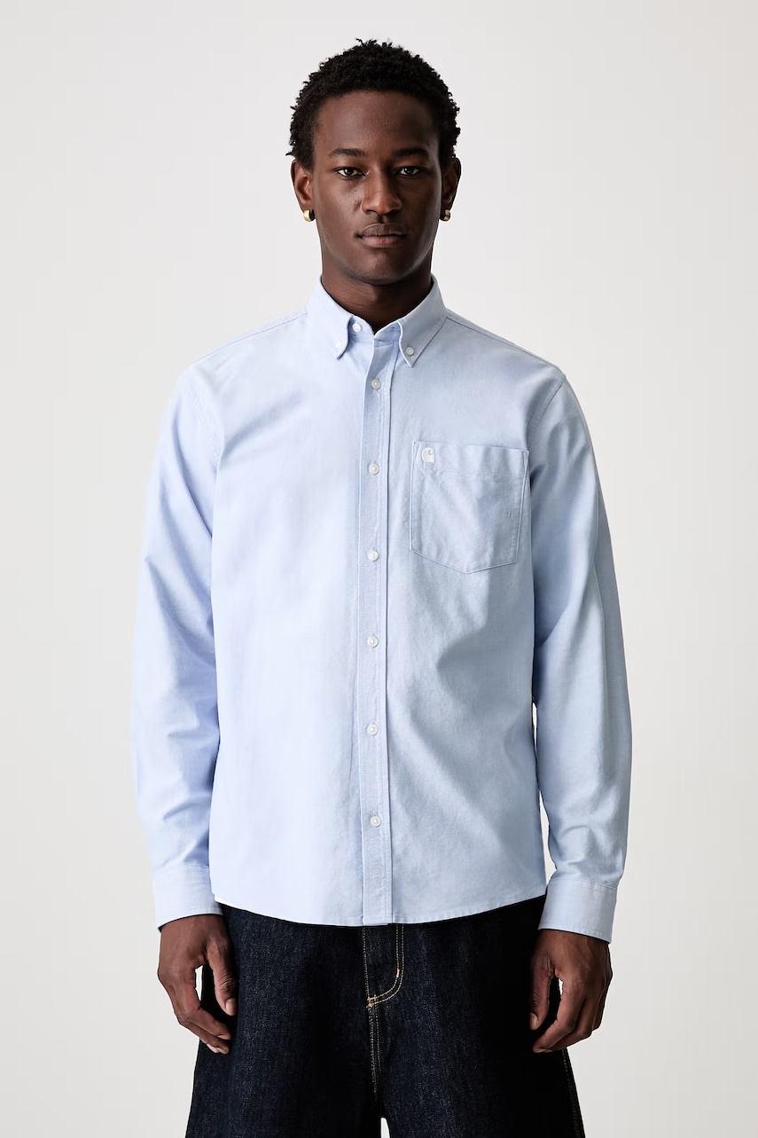 Carhartt WIP L/S C-Logo koszula bawełniana męska