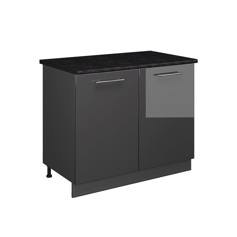 Vicco Szafka pod zlew Fame-Line, Antracyt połysk/Antracyt, 100 cm, BP Antracyt