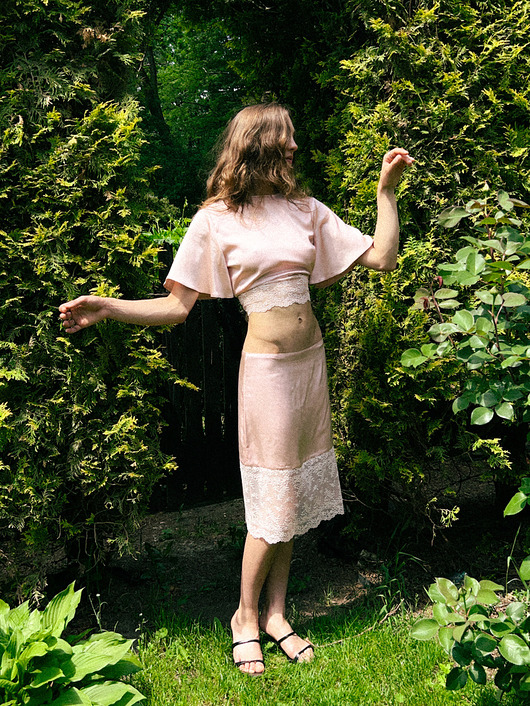 Spódnica Satynowa Baby Pink Margaret