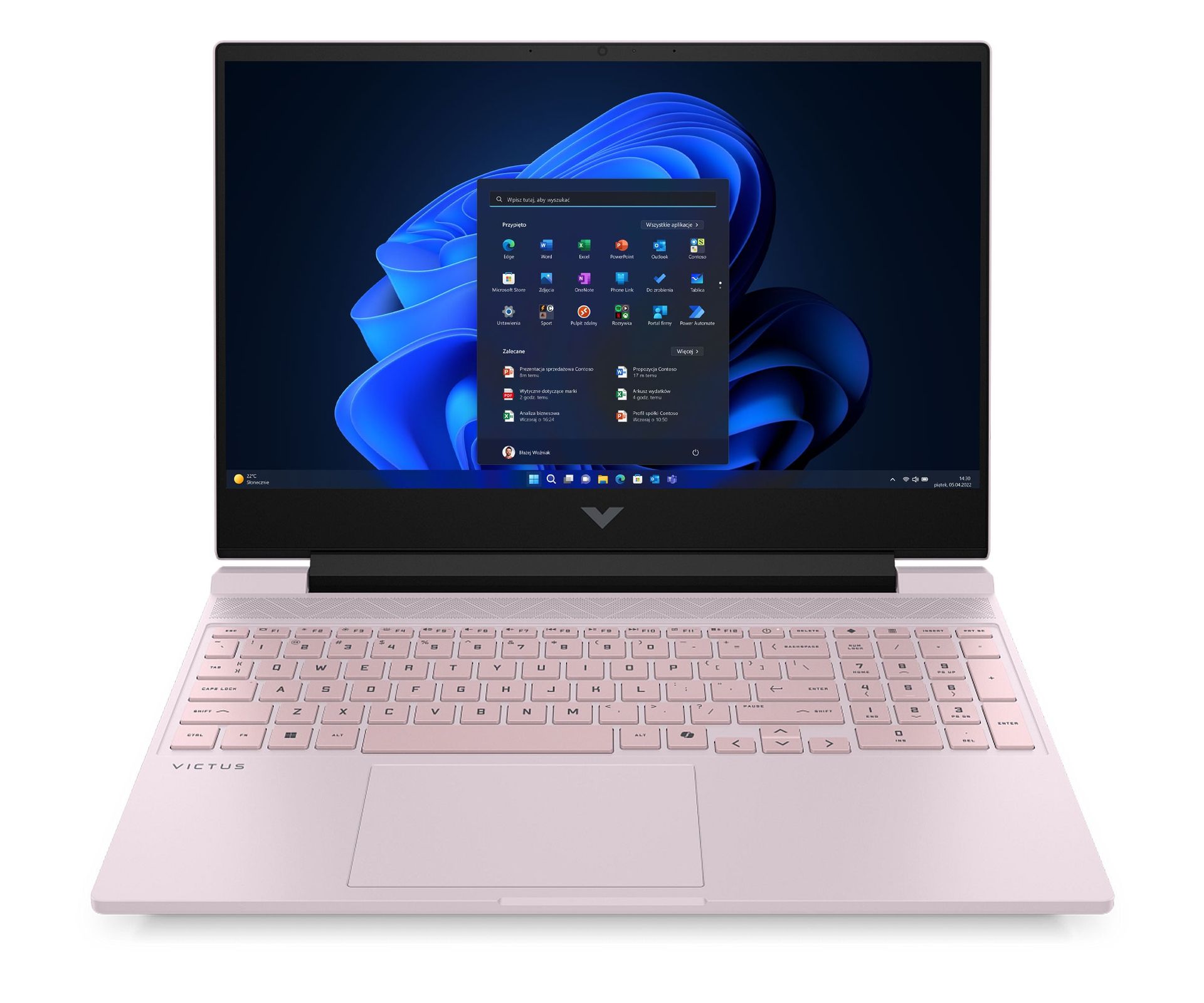 HP Victus 15 Core 7-240H/24GB/512+512/Win11 RTX5060 Różowy DA3D9EA_24GB_500SSD