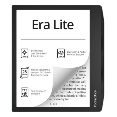POCKETBOOK Czytnik e-booków Era Lite, Podświetlany ekran, Wi-Fi Ciemnozielony PB710-9-WW