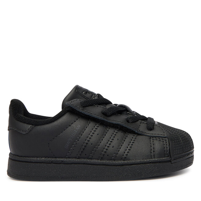 Sneakersy adidas Superstar II Comfort Closure Elastic Lace JR9415 Czarny