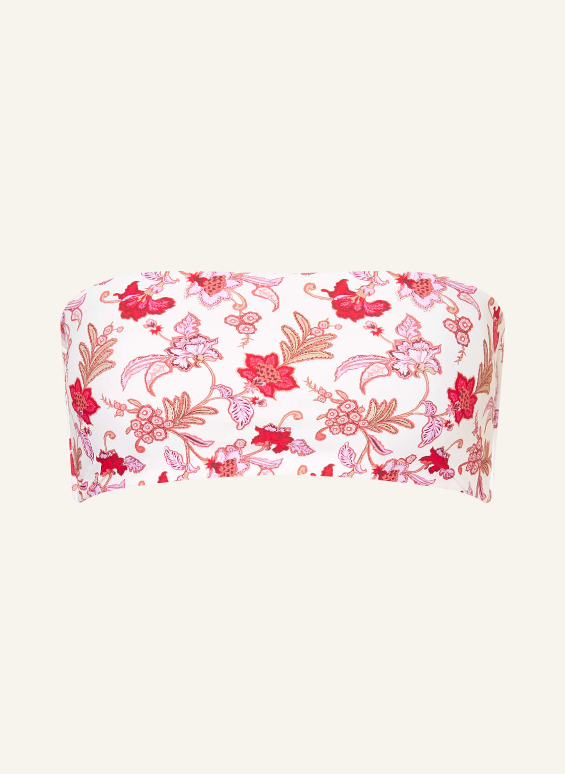 Seafolly Góra Od Bikini Bandeau Summer Chintz rosa