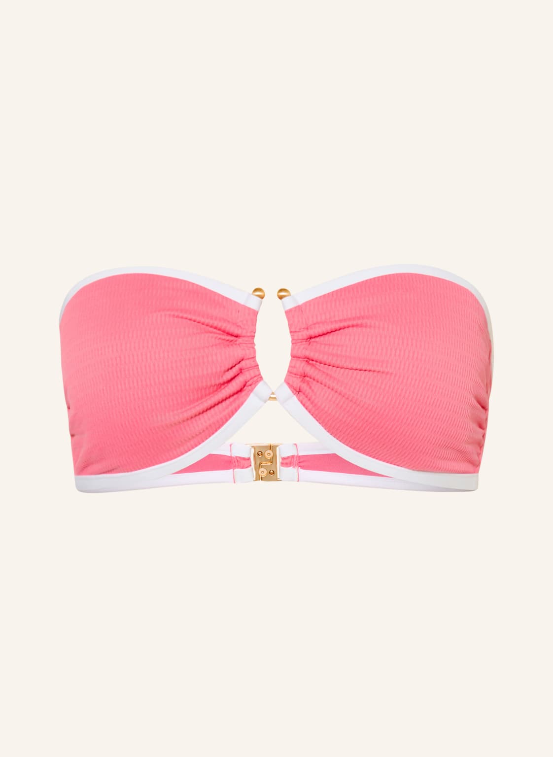 Seafolly Góra Bikini Typu Bandeau Beach Bound pink