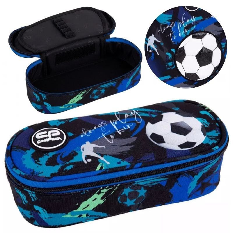Piórnik Szkolny Coolpack Campus Saszetka Do Szkoły Dla Chłopca Bez Wyposażenia Football Navy
