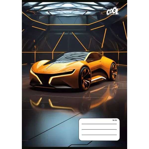 Cool by Victoria: Future Cars zeszyt w linie A5 – różne wzory