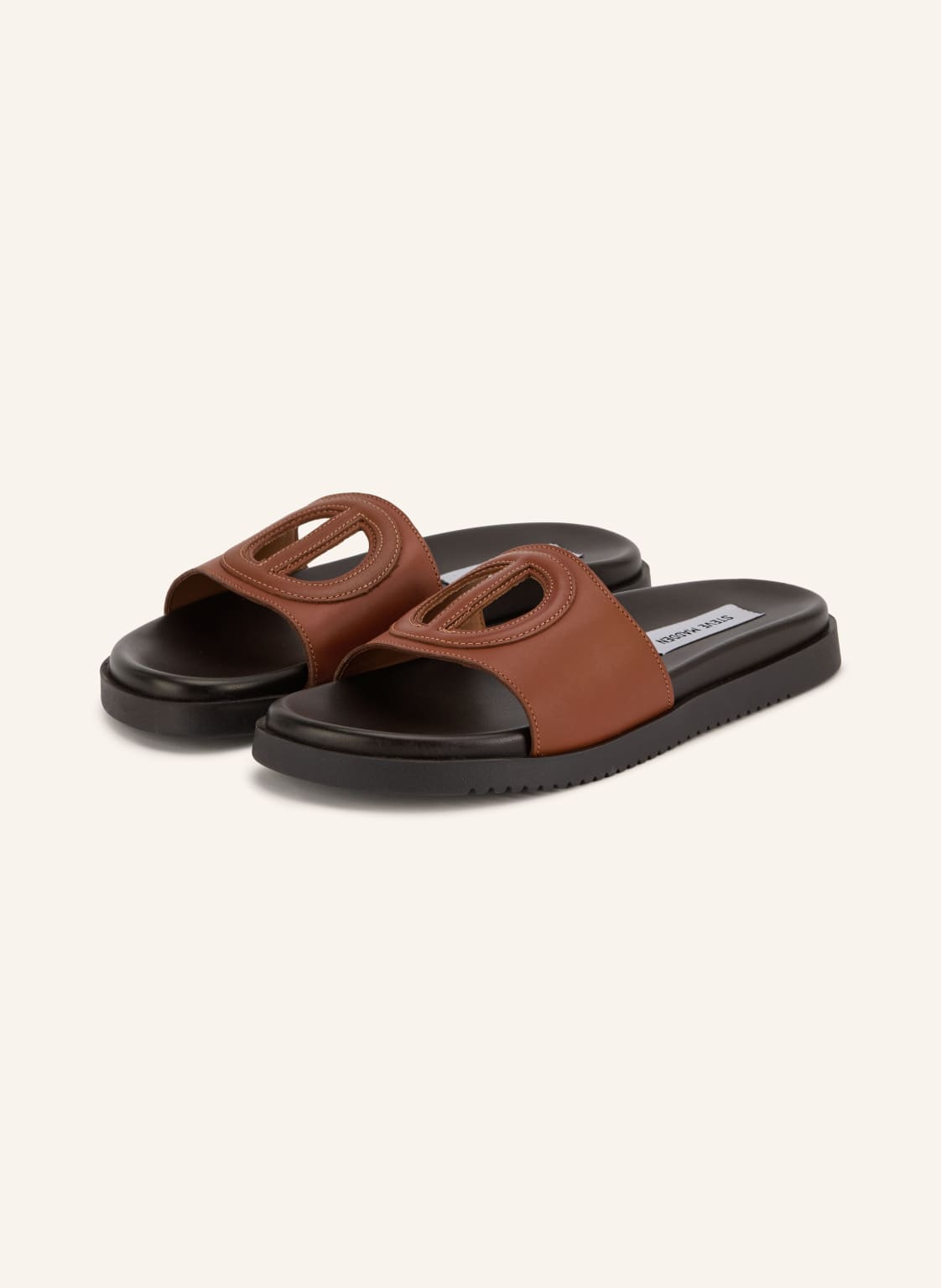 Steve Madden Klapki Mayke Z Wycięciami braun