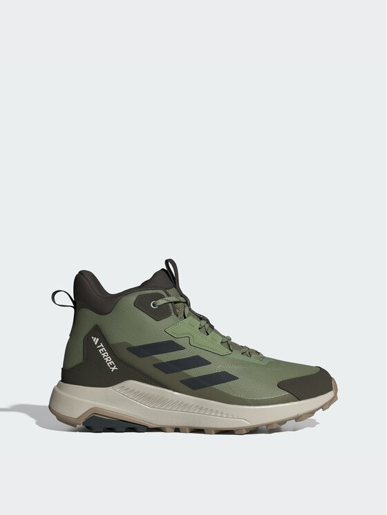 adidas Trekkingi Terrex Anylander Mid Hiking Shoes JR6596 Zielony
