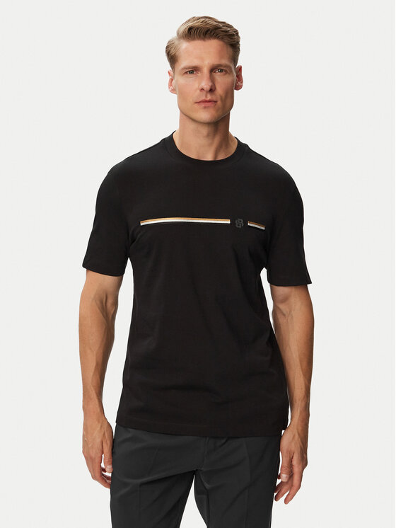 BOSS T-Shirt C-Taut 41 50565785 Czarny Regular Fit