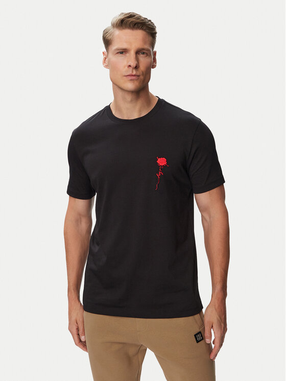 HUGO T-Shirt Diflow 50574447 Czarny Regular Fit