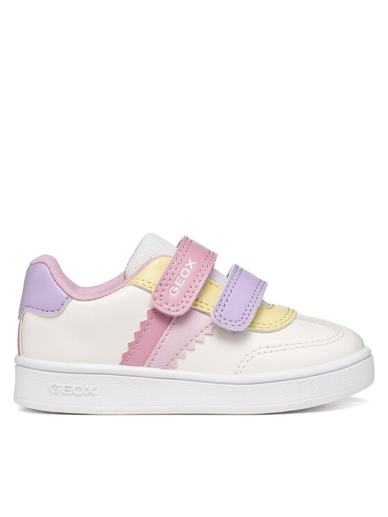 Geox Sneakersy B Eclyper Girl B665MA 000BC C1R8Z Biały