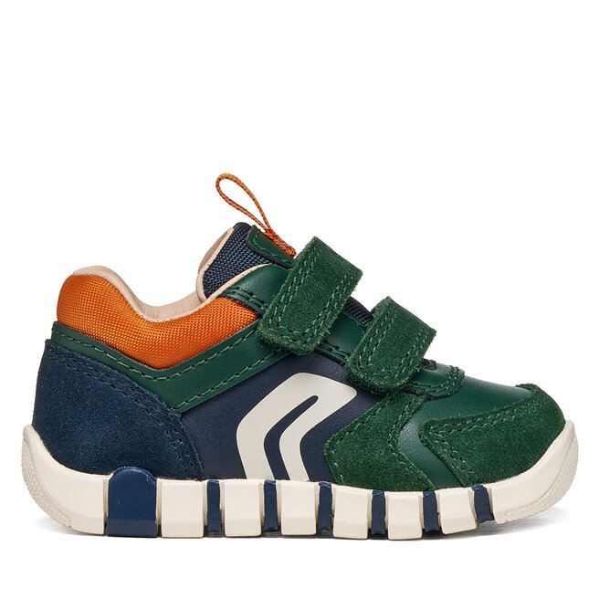 Sneakersy Geox B Iupidoo Boy B3555D 05422 C3P2T Zielony