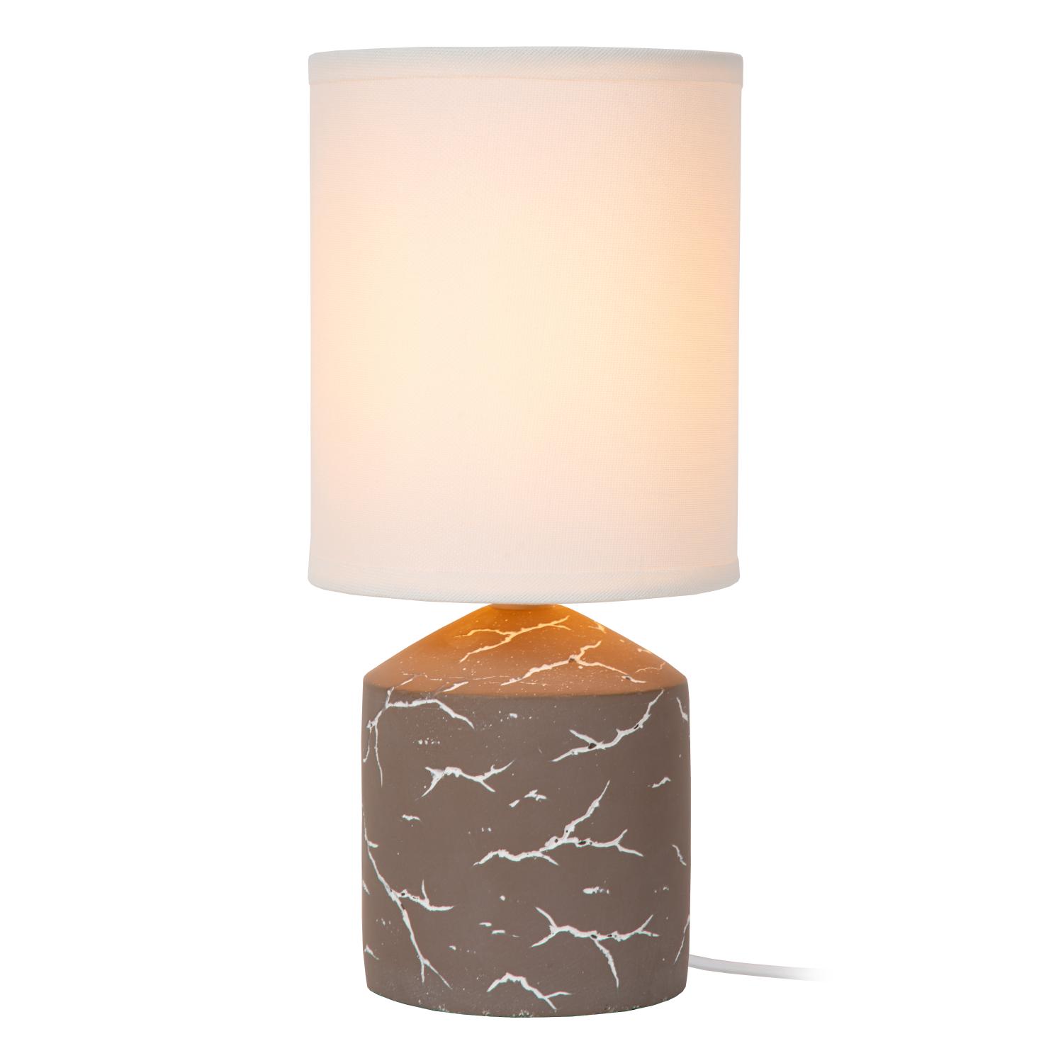 FRAN lampa stołowa ceramiczna brązowa 1xE14 LUCIDE 47550/81/41