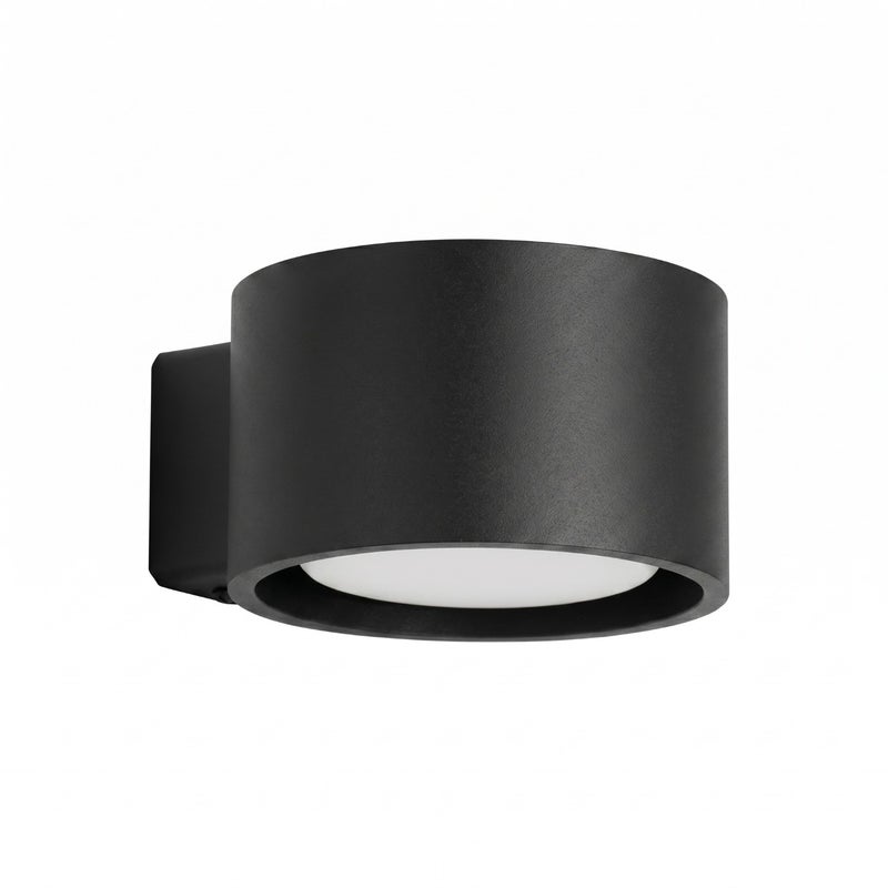 Kinkiet ścienny nowoczesny czarny okrągły 1xGX53 10W MODO Sollux Lighting