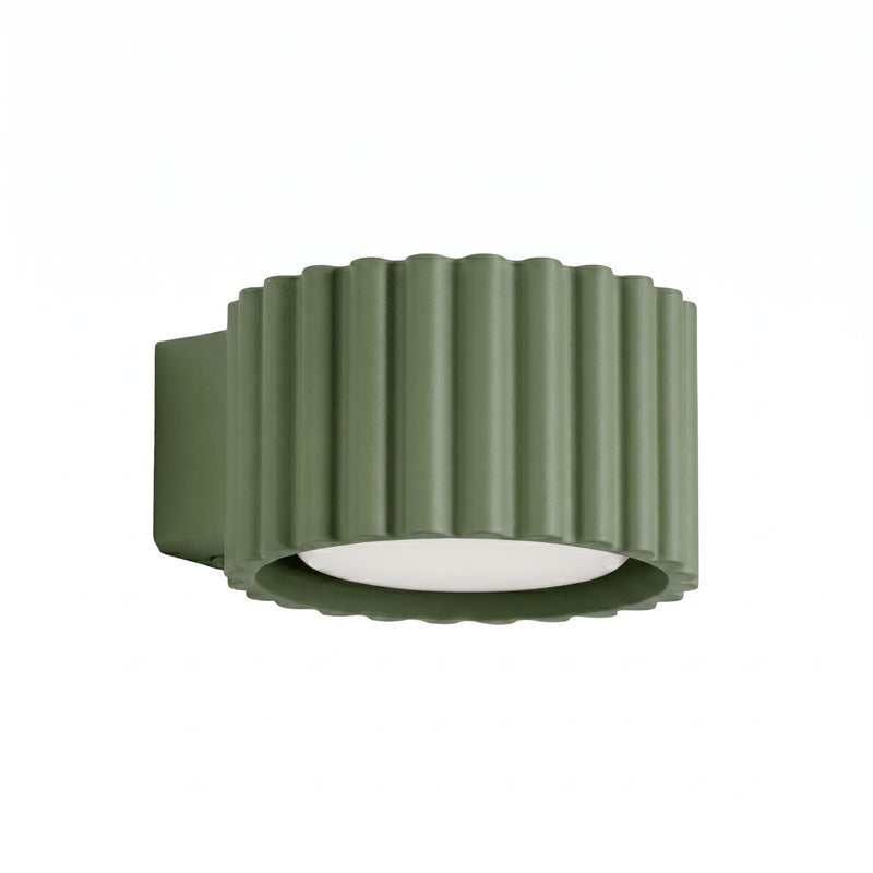 Kinkiet AURA zielony oliwkowy Gx53, minimalistyczny - 10x12x6cm Sollux