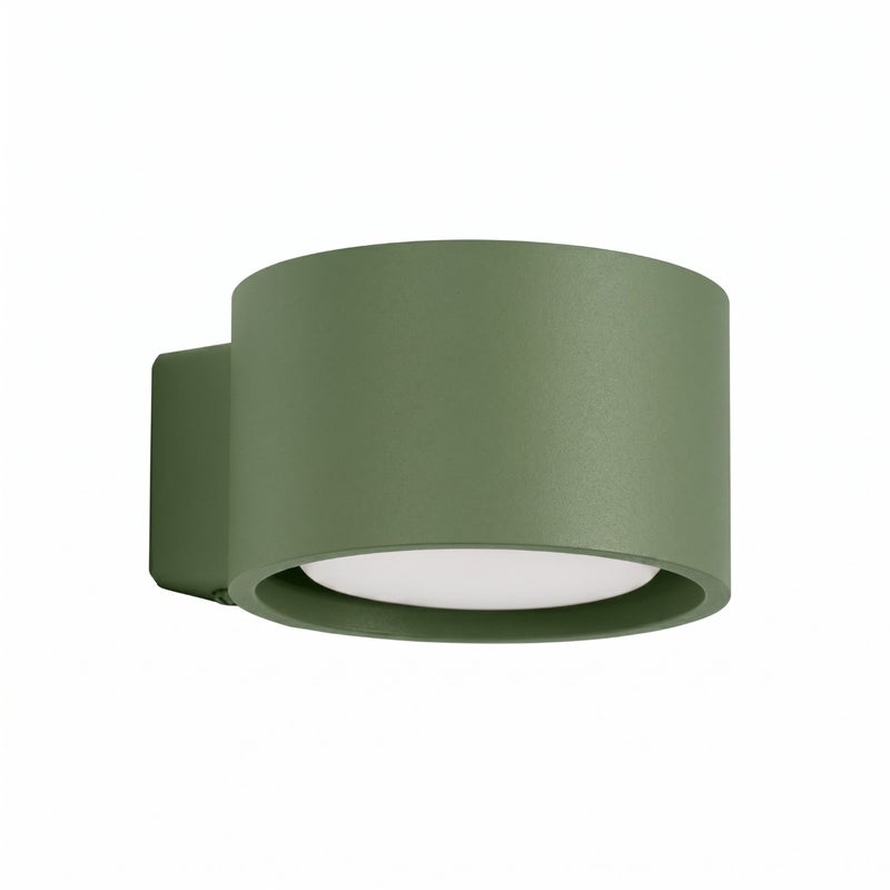 Kinkiet ścienny nowoczesny zielony oliwkowy okrągły 1xGX53 10W MODO Sollux Lighting