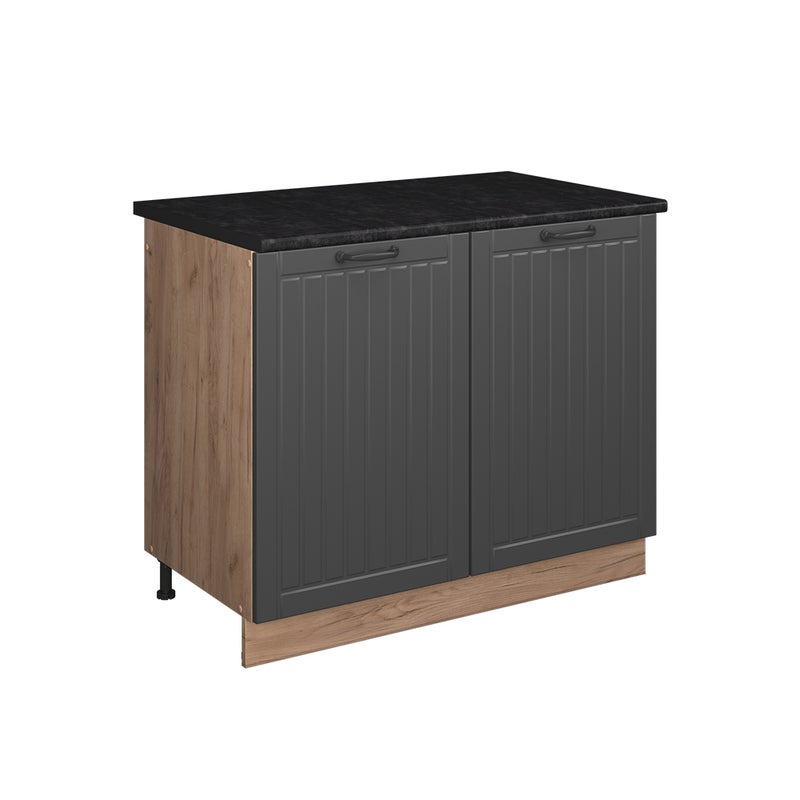 Vicco Szafka pod zlew Fame-Line, Ciemnoszary/Dąb goldkraft, 100 cm, BP Antracyt