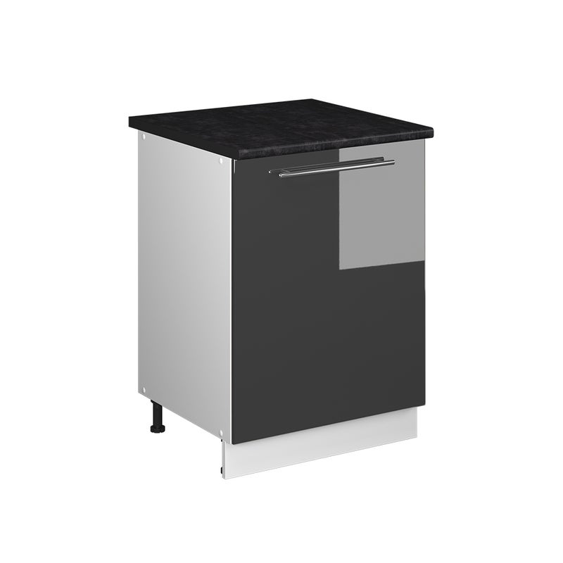 Vicco Szafka pod zlew Fame-Line, Antracyt połysk/Biały, 60 cm