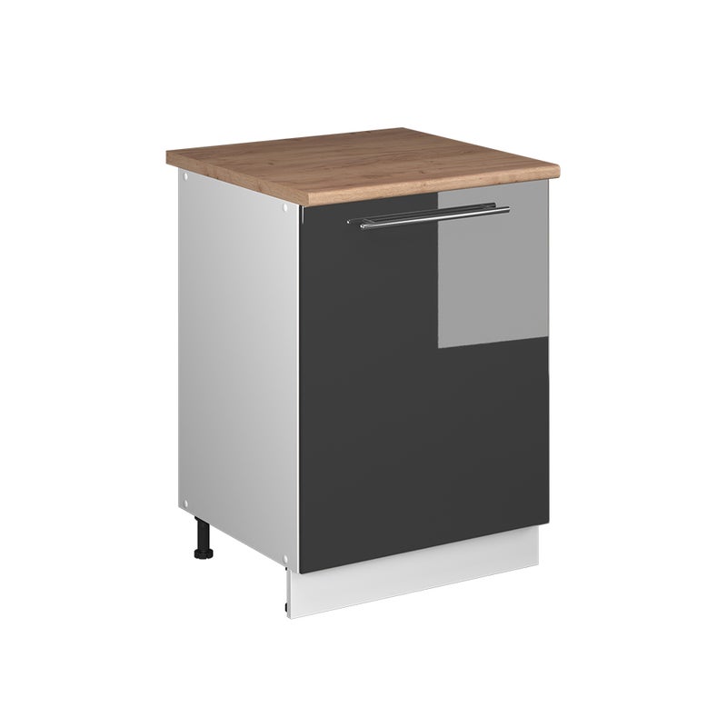 Vicco Szafka pod zlew Fame-Line, Antracyt połysk/Biały, 60 cm