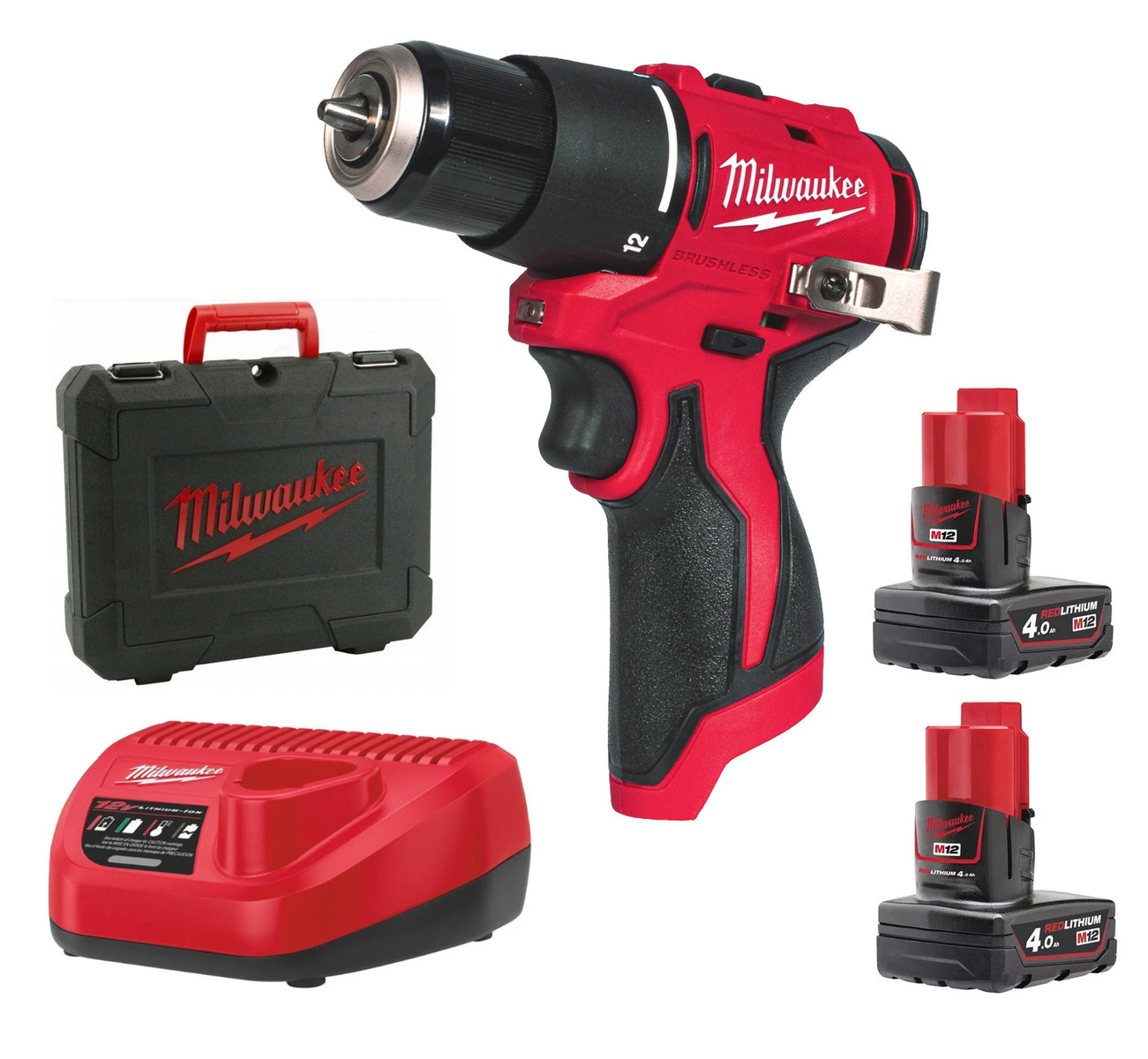 Milwaukee Wiertarko-wkrętarka M12 BLPDRC-402C 4933500424