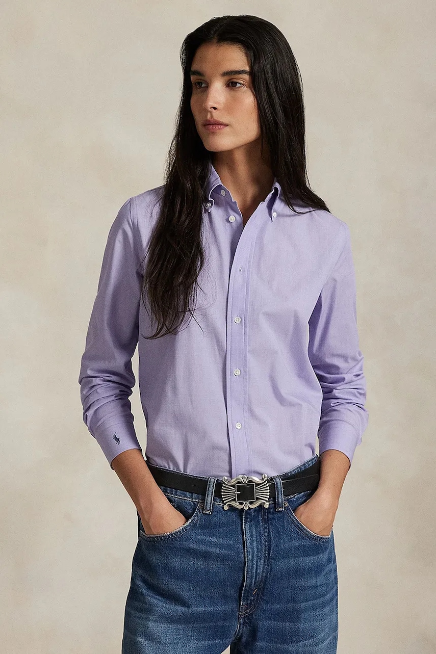 Polo Ralph Lauren koszula bawełniana z elastanem damska