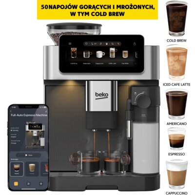 BEKO CaffeExperto CEG8564X Czarno-srebrny