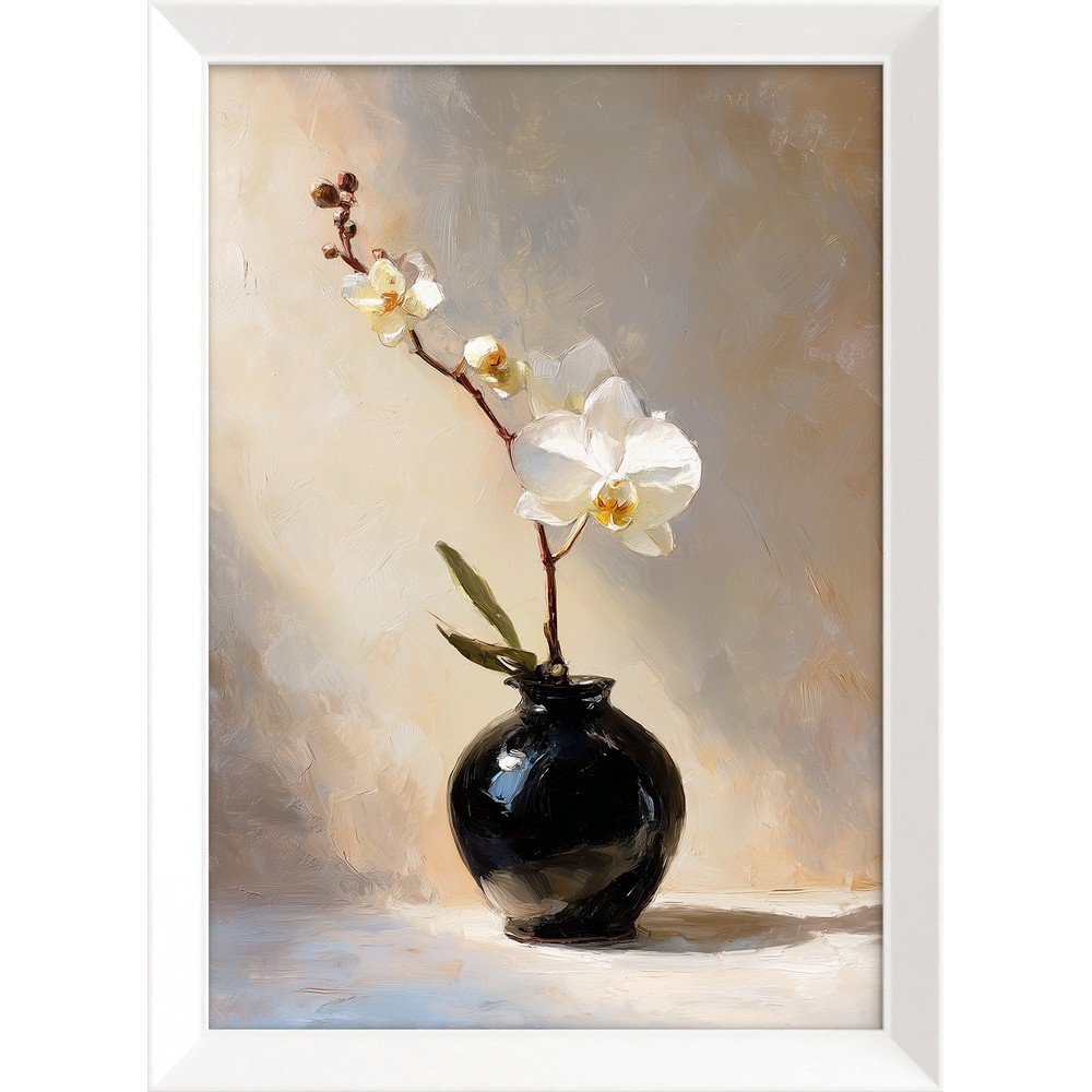 Obraz drukowany z ramą w zestawie 56x75 cm White Orchid – Styler